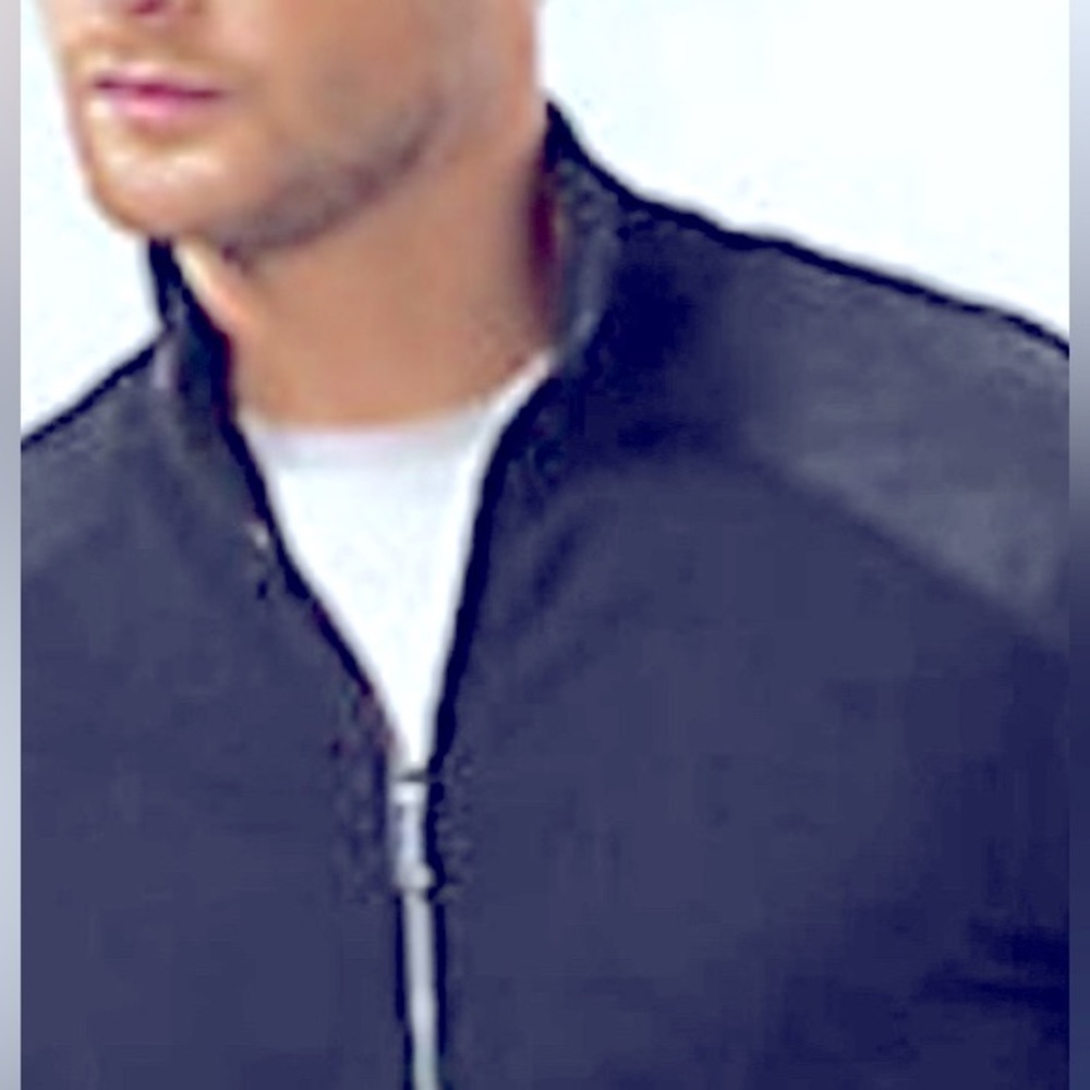 Michael Kors Men’s Full Zip Charcoal Black Sweater